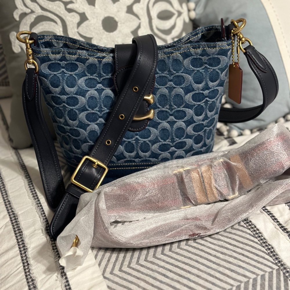 Coach Denim Tali Bucket